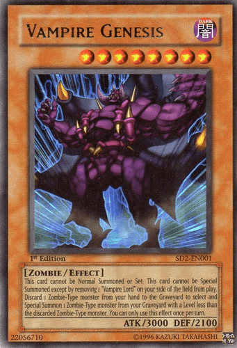 Vampire Genesis - SD2-EN001 Ultra Rare 1st Edition