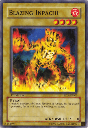 Blazing Inpachi - SD3-EN003 Common 1st Edition