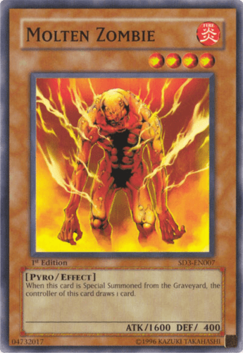 Molten Zombie - SD3-EN007 Common 1st Edition