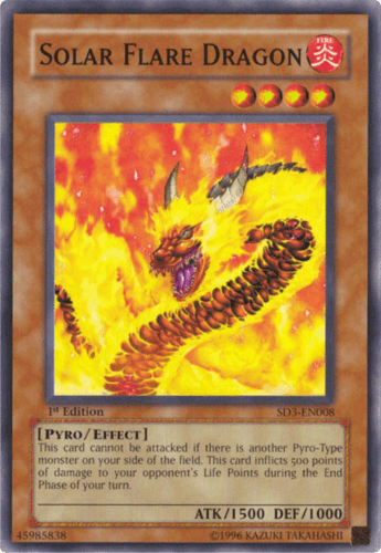 Solar Flare Dragon - SD3-EN008 Common 1st Edition
