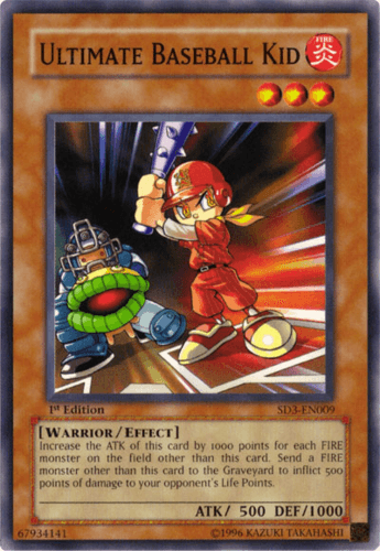 Ultimate Baseball Kid - SD3-EN009 Common 1st Edition