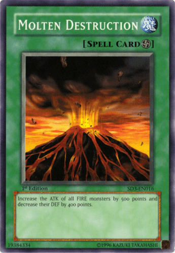 Molten Destruction - SD3-EN016 Common 1st Edition