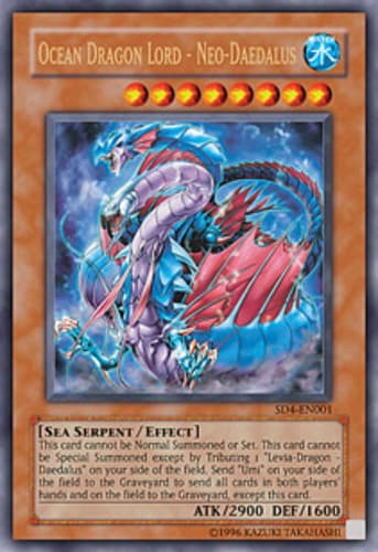 Ocean Dragon Lord - Neo-Daedalus - SD4-EN001 Ultra Rare 1st Edition