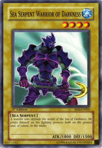 Sea Serpent Warrior of Darkness - SD4-EN003 Common 1st Edition