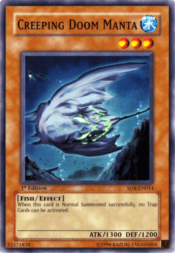 Creeping Doom Manta - SD4-EN014 Common 1st Edition