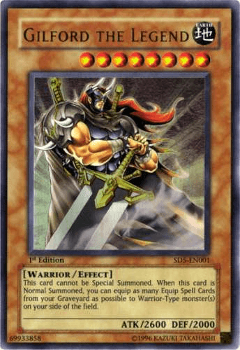 Gilford the Legend - SD5-EN001 Ultra Rare 1st Edition