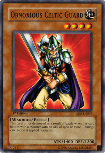 Obnoxious Celtic Guard - SD5-EN007 Common 1st Edition