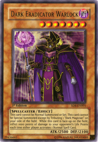 Dark Eradicator Warlock - SD6-EN001 Ultra Rare 1st Edition