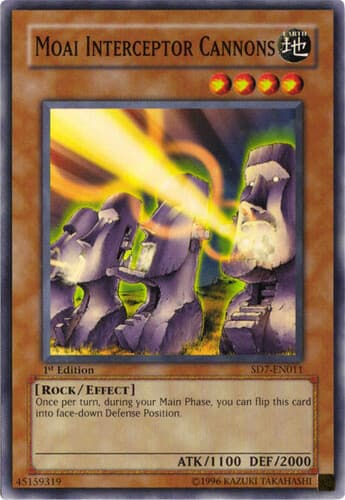Moai Interceptor Cannons - SD7-EN011 Common 1st Edition