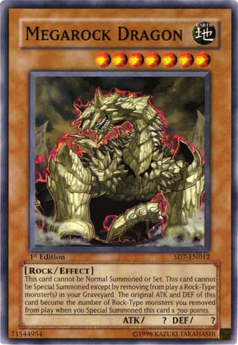 Megarock Dragon - SD7-EN012 Common 1st Edition