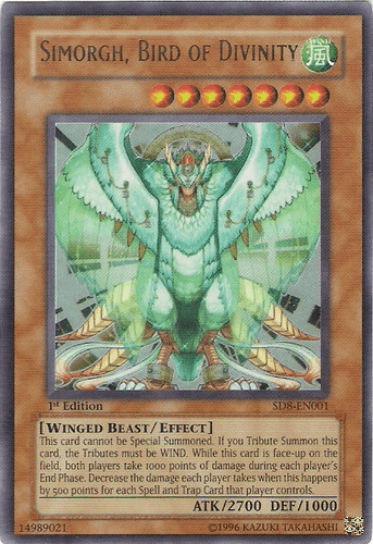 Simorgh, Bird of Divinity - SD8-EN001 Ultra Rare Unlimited