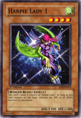 Harpie Lady 1 - SD8-EN013 Common 1st Edition