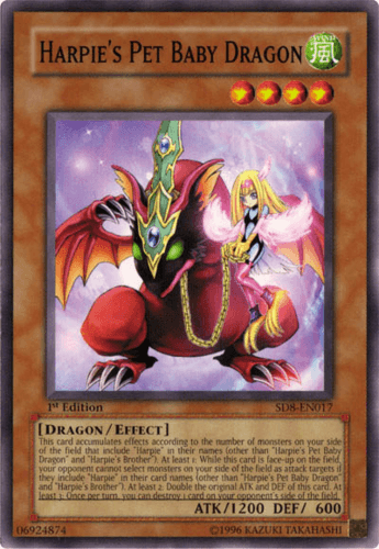 Harpie's Pet Baby Dragon - SD8-EN017 Common Unlimited