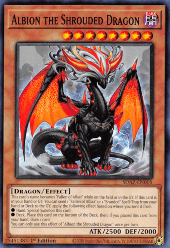 Albion the Shrouded Dragon - SDAZ-EN005 Common 1st Edition