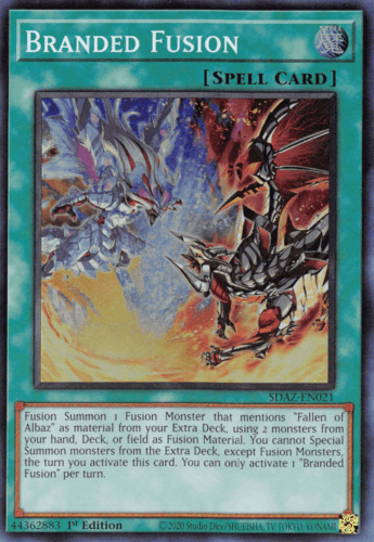 Branded Fusion - SDAZ-EN021 Super Rare 1st Edition