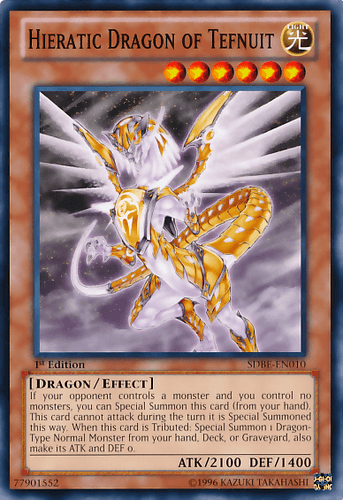 Hieratic Dragon of Tefnuit - SDBE-EN010 Common Unlimited