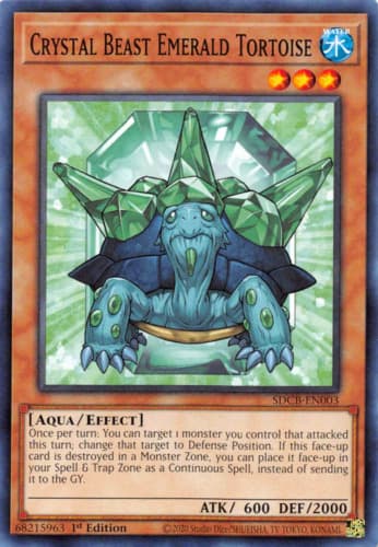 Crystal Beast Emerald Tortoise - SDCB-EN003 Common 1st Edition