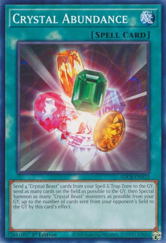 Crystal Abundance - SDCB-EN022 Common 1st Edition