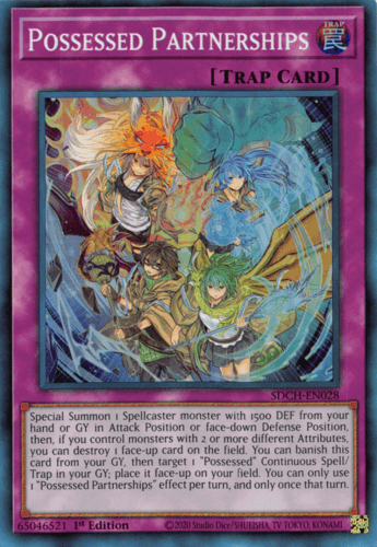 Possessed Partnerships - SDCH-EN028 Super Rare 1st Edition