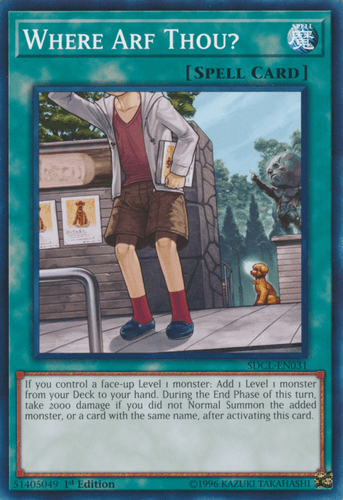 Where Arf Thou? - SDCL-EN031 Common 1st Edition