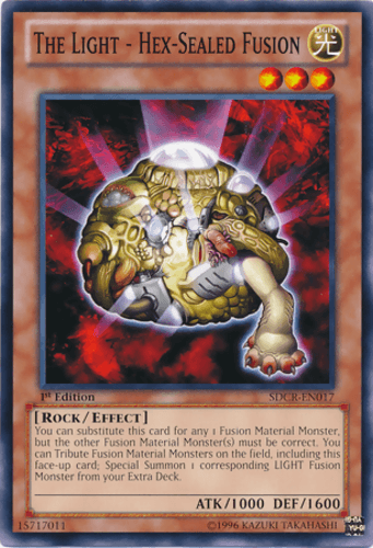 The Light - Hex-Sealed Fusion - SDCR-EN017 Common 1st Edition