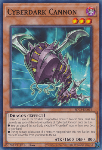 Cyberdark Cannon - SDCS-EN016 Common 1st Edition