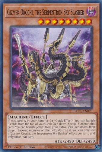 Gizmek Orochi, the Serpentron Sky Slasher - SDCS-EN020 Common Unlimited