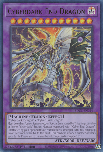 Cyberdark End Dragon - SDCS-EN044 Ultra Rare 1st Edition