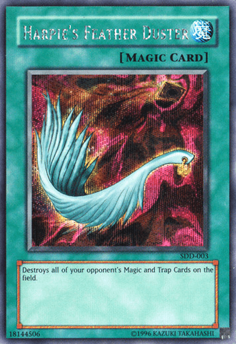 Harpie's Feather Duster - SDD-003 Secret Rare Limited Edition