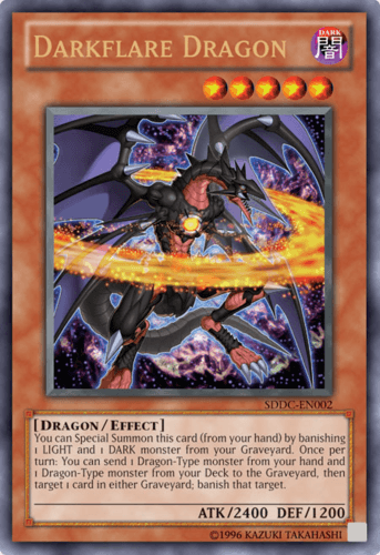 Darkflare Dragon - SDDC-EN002 Ultra Rare 1st Edition