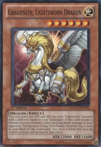 Gragonith, Lightsworn Dragon - SDDC-EN010 Common 1st Edition