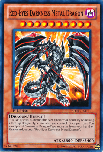 Red-Eyes Darkness Metal Dragon - SDDC-EN013 Common 1st Edition