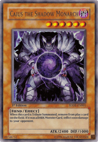Caius the Shadow Monarch - SDDE-EN001 Ultra Rare Unlimited