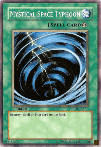 Mystical Space Typhoon - SDDE-EN019 Common 1st Edition