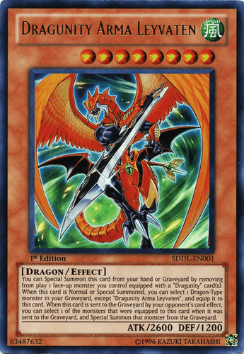 Dragunity Arma Leyvaten - SDDL-EN001 Ultra Rare 1st Edition