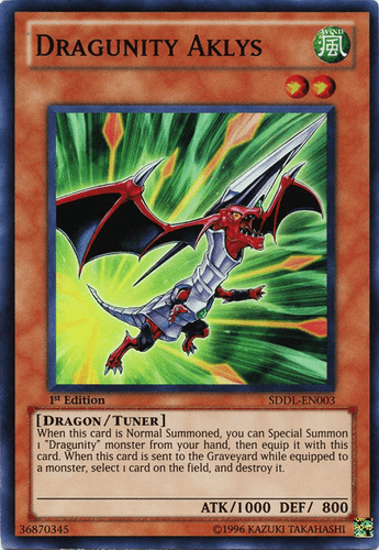 Dragunity Aklys - SDDL-EN003 Super Rare Unlimited