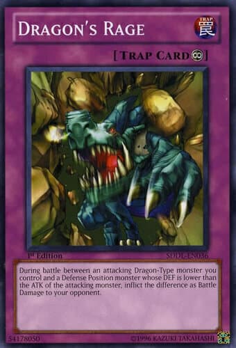 Dragon's Rage - SDDL-EN036 Common 1st Edition
