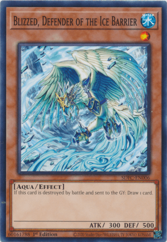 Blizzed, Defender of the Ice Barrier - SDFC-EN006 Common 1st Edition