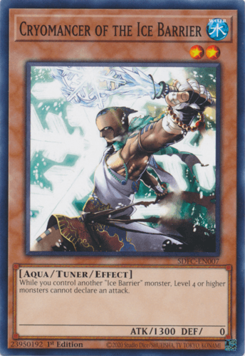 Cryomancer of the Ice Barrier - SDFC-EN007 Common 1st Edition