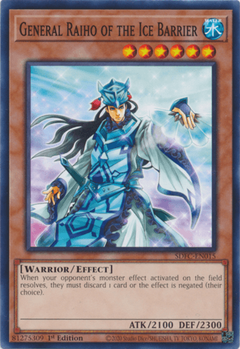 General Raiho of the Ice Barrier - SDFC-EN015 Common 1st Edition