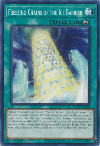 Freezing Chains of the Ice Barrier - SDFC-EN028 Common 1st Edition