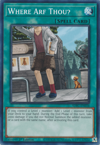 Where Arf Thou? - SDFC-EN034 Common 1st Edition