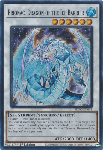 Brionac, Dragon of the Ice Barrier - SDFC-EN043 Super Rare 1st Edition
