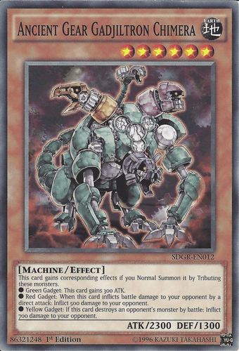 Ancient Gear Gadjiltron Chimera - SDGR-EN012 Common 1st Edition