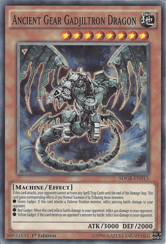 Ancient Gear Gadjiltron Dragon - SDGR-EN013 Common 1st Edition