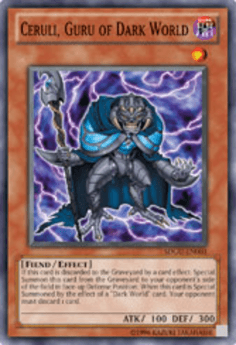 Ceruli, Guru of Dark World - SDGU-EN003 Super Rare 1st Edition