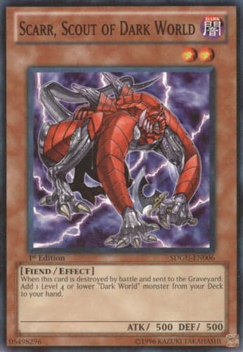Scarr, Scout of Dark World - SDGU-EN006 Common 1st Edition