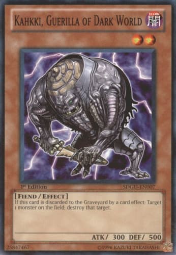 Kahkki, Guerilla of Dark World - SDGU-EN007 Common 1st Edition