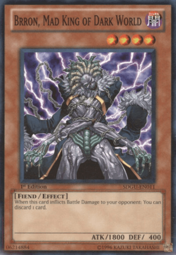 Brron, Mad King of Dark World - SDGU-EN011 Common 1st Edition
