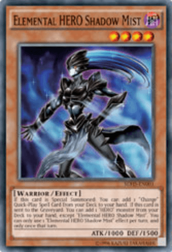 Elemental HERO Shadow Mist - SDHS-EN001 Super Rare 1st Edition